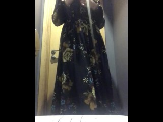 Long loose cocktail dress sophisticated glamorous woman nigh club lounge after party willingly ready