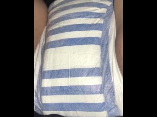 Wifey fills her diaper after a night of drinking