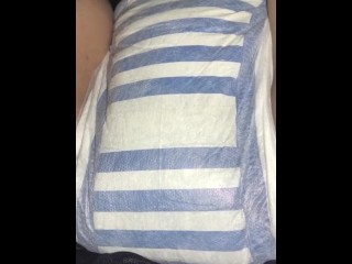 Wifey fills her diaper after a night of drinking