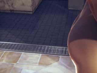 Hentai Uncensored 3D - Marina handjob and anal with creampie