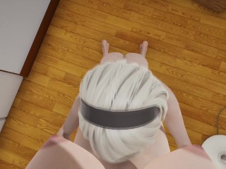 Futanari commander does a futa on female with 2B