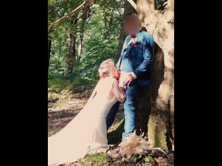 Bride sucks and gets fucked by best man right before the wedding 