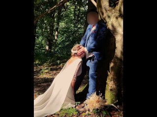 Bride sucks and gets fucked by best man right before the wedding 