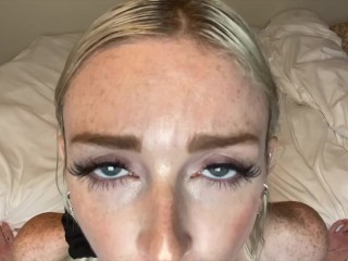 POV JOI Cum On My Cute Freckle Face Mouth Fetish Cum Countdown - Remi Reagan