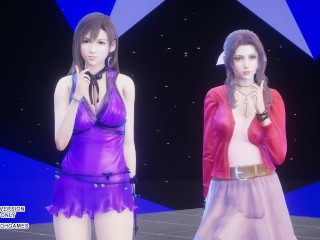 [MMD] TAEYEON - INVU Aerith Tifa Lockhart Hot Kpop Dance Final Fantasy Uncensored Hentai