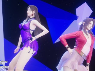 [MMD] TAEYEON - INVU Aerith Tifa Lockhart Hot Kpop Dance Final Fantasy Uncensored Hentai