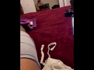 BBC Cum’s  All Over Granny's Bed 🫣🤭 while watching Porn a Fan Sent ‼️