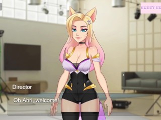 KDA Ahri does porn for the first time [Full Gallery hentai game] Kiss my camera. League of legends