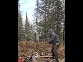 Cutting wood and dirt talk 