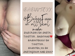 I love it when he rips my pants off and makes me cum , beautiful pregnant teen pov cream pie , asmr