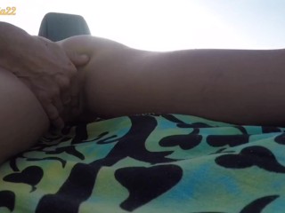 Sex on the beach with a stranger who cums in my mouth, Part II