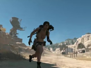 QUIET FUCKS WITH BIG BOSS AFTER YOU RESCUE HER IN DESERT