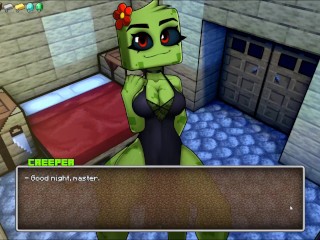 HornyCraft [Parody Hentai game ] Ep.10 minecraft creeper girl loves pat on the head