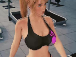 Samus Aran Working Out (Clothed Version)