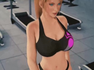 Samus Aran Working Out (Clothed Version)