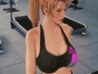 Samus Aran Working Out (Clothed Version)