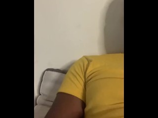 Black guy stroke big ,dirty talk and cum 