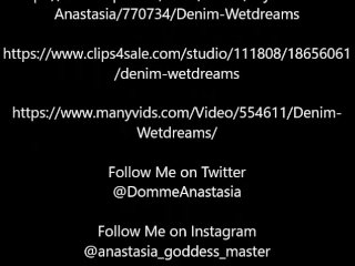 Goddess Anastasia's Denim Wet Dreams Promo