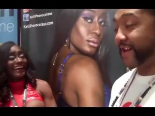 Kelli Provacture w- Tone Cruz AVN Expo 2017 Las Vegas NV