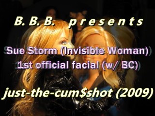 2009 Sue Storm's 1st ever facial cumshot (with BC) just-the-cumshot version