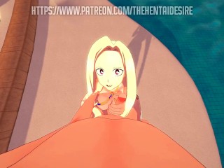 SEX AT THE BEACH WITH MT LADY 💦 MY HERO ACADEMIA HENTAI