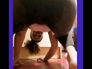 Squirting in yoga panty