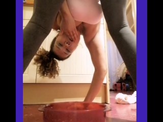 Squirting in yoga panty