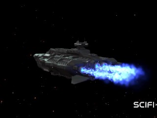 Sex with an alien in a spaceship. A sexy young blonde gets fucked by an alien