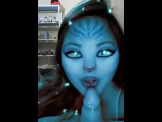 Avatar 2 Neytiri Cosplay Sucking And Talking Dirty