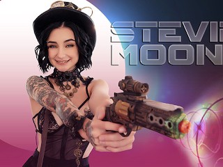 Exxxtra Small - Cute Steampunk Girl Stevie Moon Gives Stud A Sloppy Blowjob And Lets Him Fuck Her