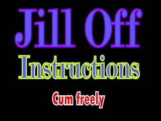 Jill Off Instructions: Male moaning and instruction