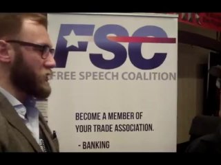 Free Speech Coalition Eric Paul Leue w- Jiggy Jaguar AVN Expo 2017