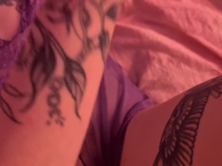 Tattooed Lesbians Strap on Fuck