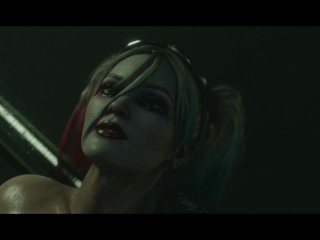 Harley Quinn - Doggy standing fuck pussy creampie 3d Hentai - By RashNemain