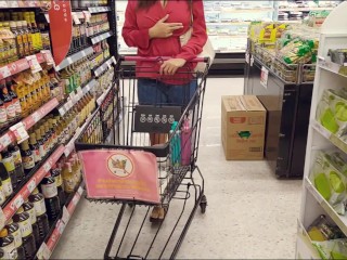 Naked in shopping mall