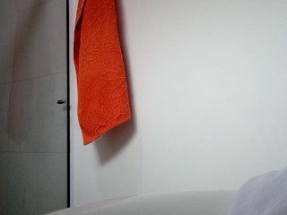 WE HAD FUN WITH MY TEENAGE18 18+ IN THE BATHROOM, BEAUTIFUL ASS IN THONG.