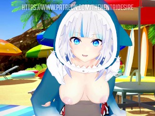 GURA GAWR WANTS TO DO IT WITH YOU 😘 VTUBER HENTAI