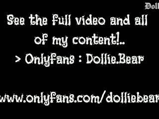 Petite Soft Goth : Dollie Bear : Toy Fuck/Using Her Feet (Short Edit)