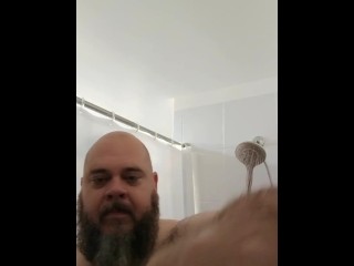 Shower Time & Jerking Off with The B - Big Bald Bearded Beautiful 