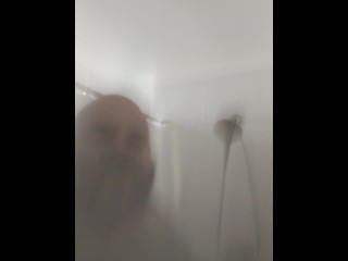 Shower Time & Jerking Off with The B - Big Bald Bearded Beautiful 