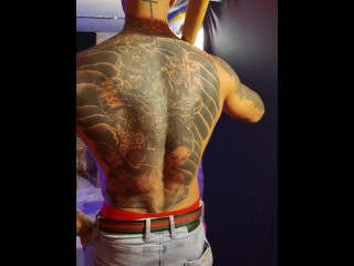 My new tattoo. Would you like a massage? I'm going now, who's going to pay me for this?