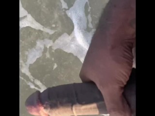 BBC FIRST NUDE BEACH EXPERIENCE AND MASTURBATION IN THE OCEAN ALMOST CAUGHT SOMEWHERE IN FLORID