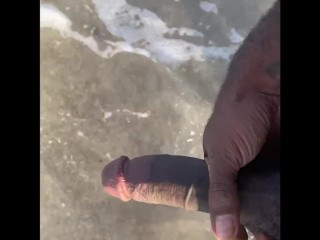 BBC FIRST NUDE BEACH EXPERIENCE AND MASTURBATION IN THE OCEAN ALMOST CAUGHT SOMEWHERE IN FLORID