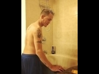 Me washing my Mohawk