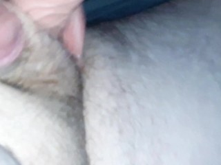 FROTTING A DILDO AND USING A LITTLE PLUNGER ON MY INVERTED DICKIE