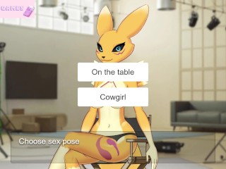 Renamon Horny furry hard sex digimon [Full Gallery hentai game] KISS MY CAMERA