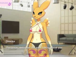 Renamon Horny furry hard sex digimon [Full Gallery hentai game] KISS MY CAMERA