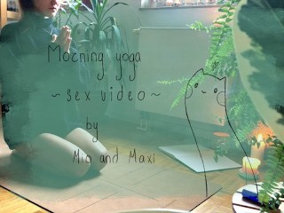 Sensual yoga ended up with deep and filling creampie ~
