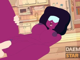 Garnet gets fucked hard all over the house