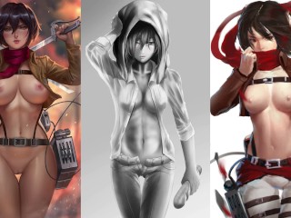 Mikasa Ackerman Hentai Sexy Compilation - Attack on Titan